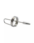 Kink - Stainless Steel Ring and Penis Plug 98mm x 8mm Ring 30mm Weight 32g
