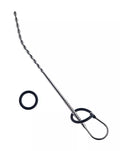 Kink - Stainless Steel balls Penis Plug with Silicone Ring 270mm x 8mm Weight 70g