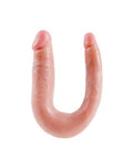 King Cock U Shaped Medium Double Trouble Dildo 13.4 Inch