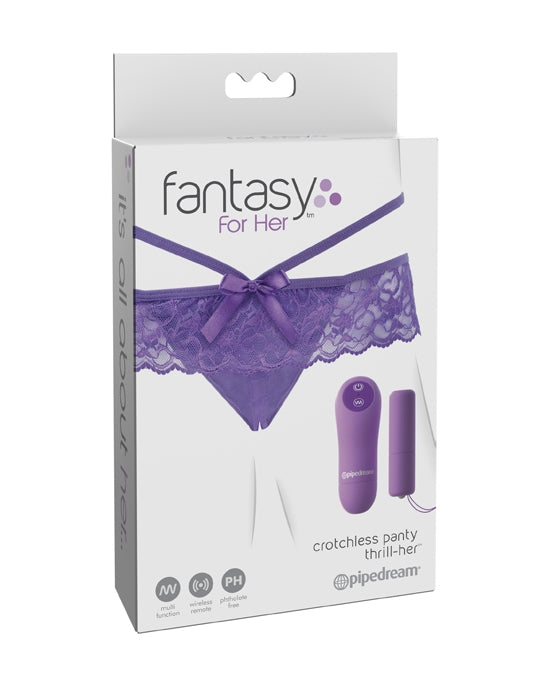 Fantasy For Her Crotchless Panty Thrill Her