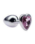 Kinki Range Alloy Love Heart Gemmed Butt Plug 2.7 Inch