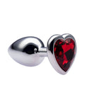 Kinki Range Alloy Love Heart Gemmed Butt Plug 2.7 Inch