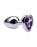 Kinki Range Alloy Love Heart Gemmed Butt Plug 2.7 Inch