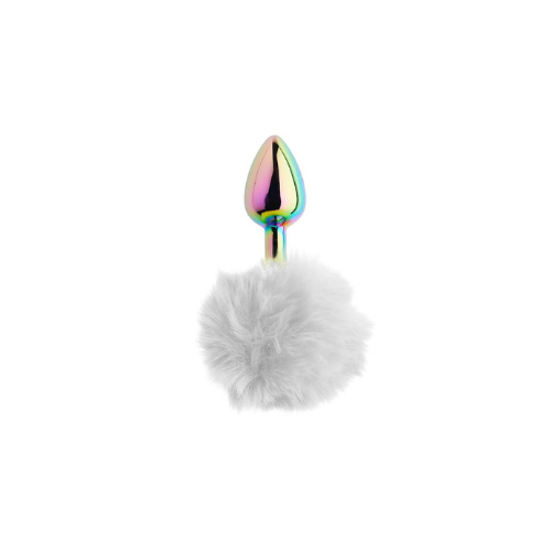Kinki Rainbow Rabbit Tail Plug 5.9 Inch Small