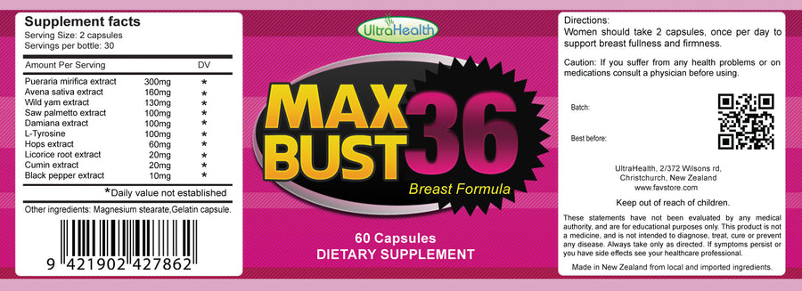 Maxbust 36 - Breast Formula pills